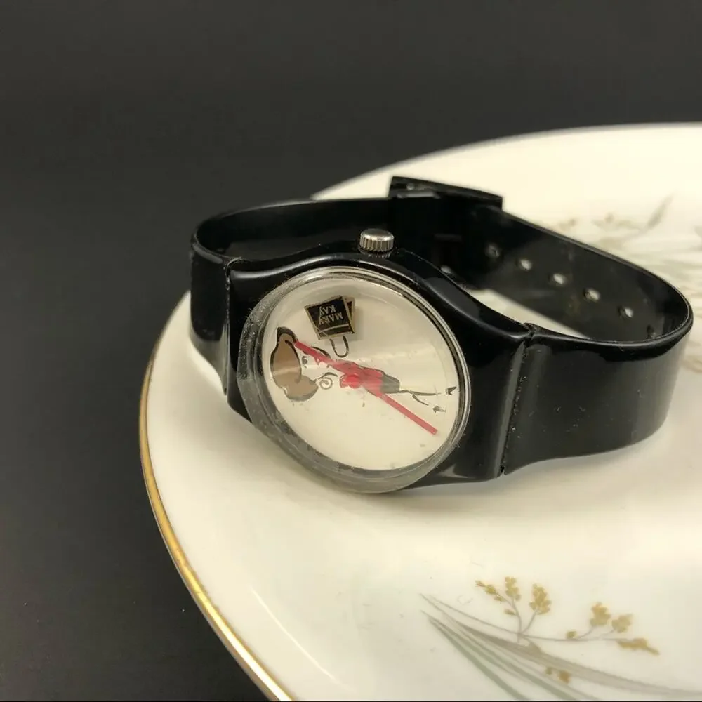 Vintage Mary Kay Funny Comic Watch New Old Stock Red Jacket Award New Old Stock